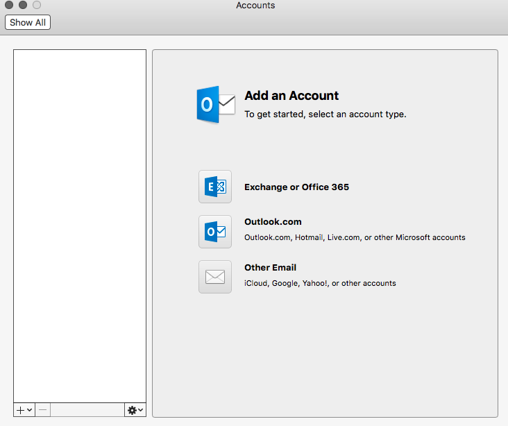 multiple imap credit account in outlook 2011